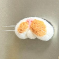 Felted Pet Whisker Magnet 🐾