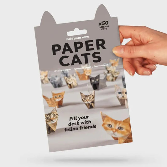 Easy DIY Paper Cats Kit | Guided Lines & Instructions Included