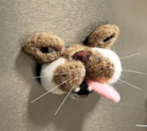 Felted Pet Whisker Magnet 🐾