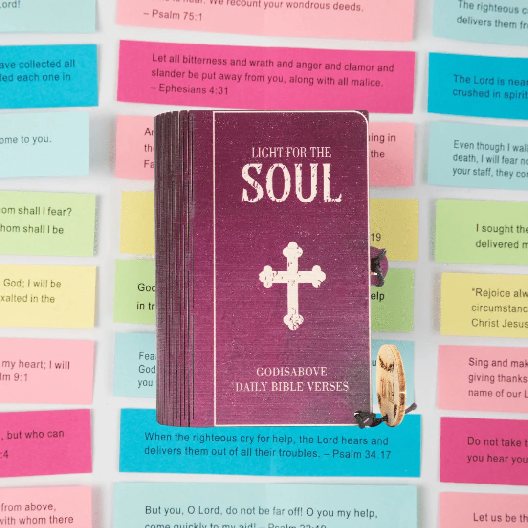 ✝️Handmade Wooden Bible Verses Box - Daily Bible Verses