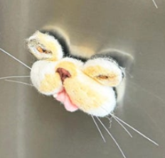 Felted Pet Whisker Magnet 🐾