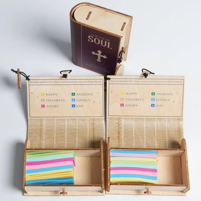 ✝️Handmade Wooden Bible Verses Box - Daily Bible Verses