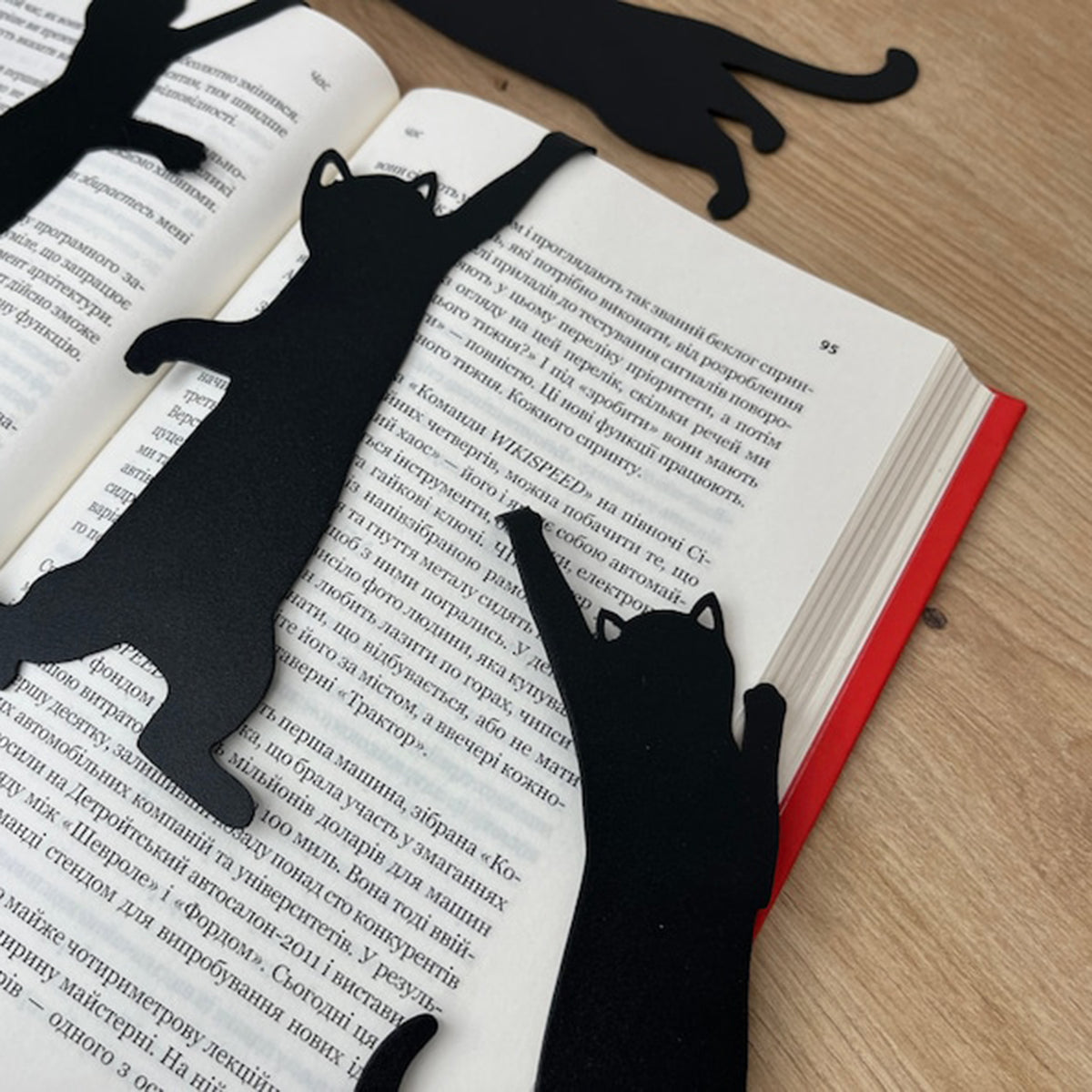 5Pcs Metal Cat bookmark 🐾