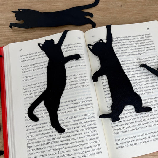 5Pcs Metal Cat bookmark 🐾