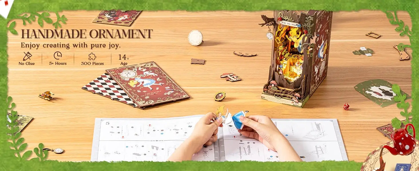 Alice In Wonderland Inspired Book Nook Kit