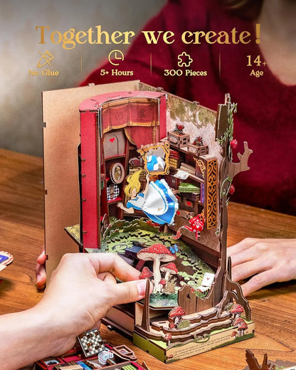 Alice In Wonderland Inspired Book Nook Kit