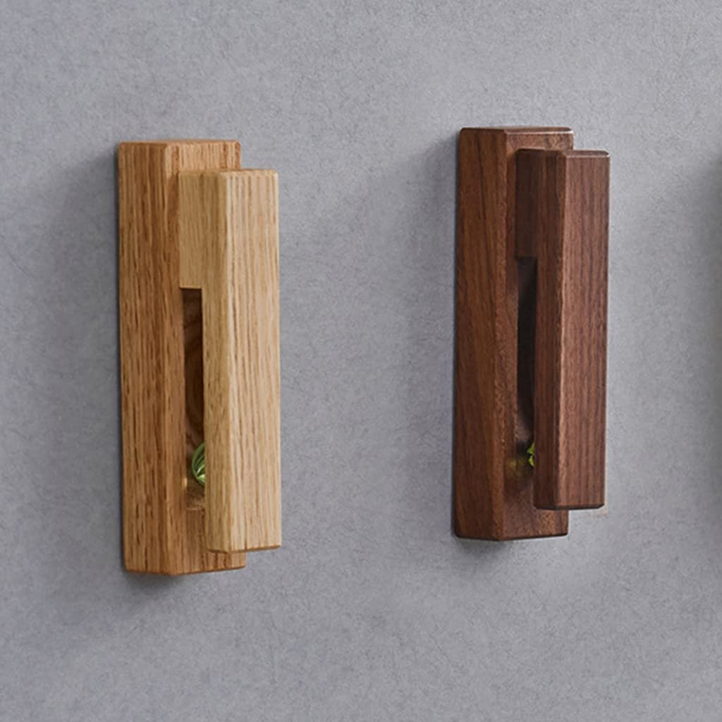 100% Handcrafted Solid Wood-Natural Wood Gravity Towel Holder