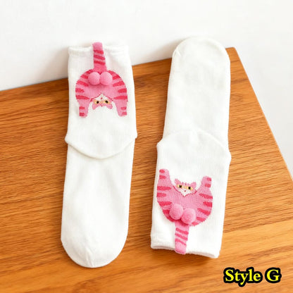 Funny Cat / Dog Socks Cute 3D Tail Cat Design Socks 🐾