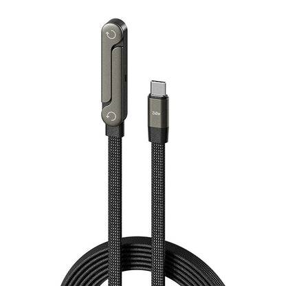 240W Fast Charging Cable with Adjustable Phone Stand